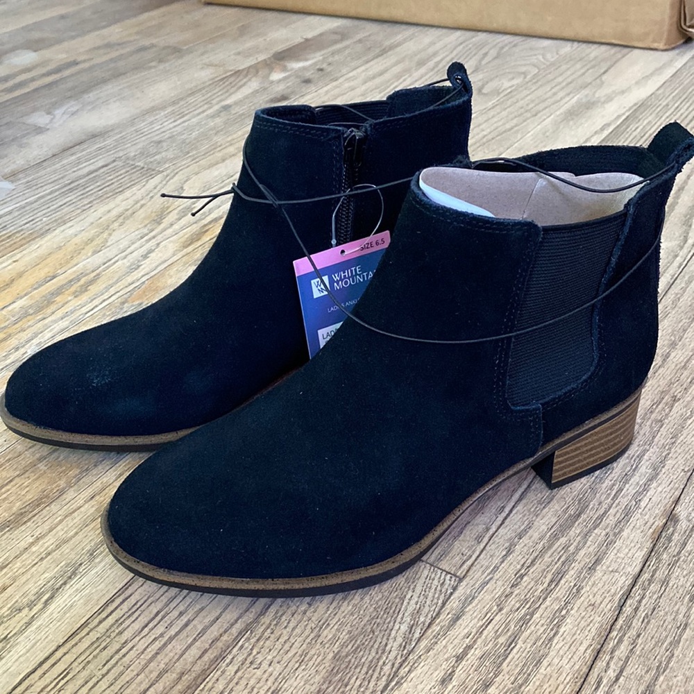 Black Suede Booties